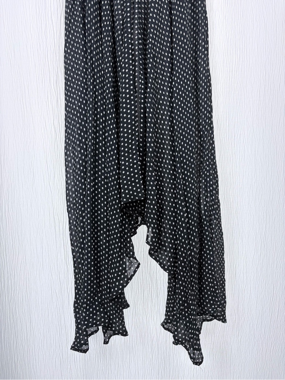 Maje Polka Dot Crepe de Chine Midi Dress, Size FR 40/ US 8 - Picture 9 of 11